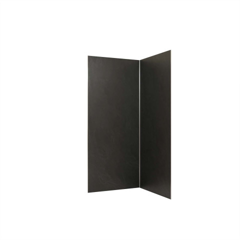 Pack 2 panneaux muraux pierre adoise 90x210 cm + profilés finition et angle chrome Aurlane - PACP308