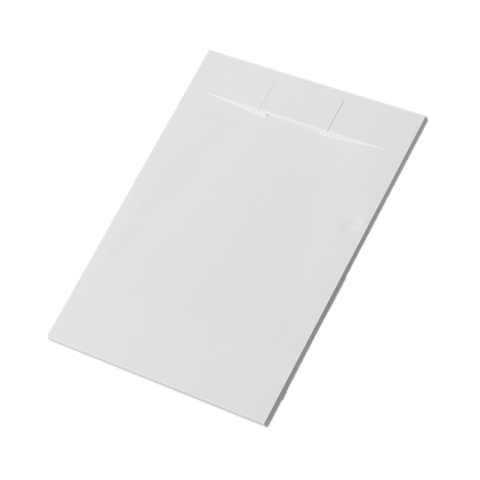 Receveur à poser en matériaux composite smc - finition ardoise blanc mat - 80x120 cm Aurlane - FAC990