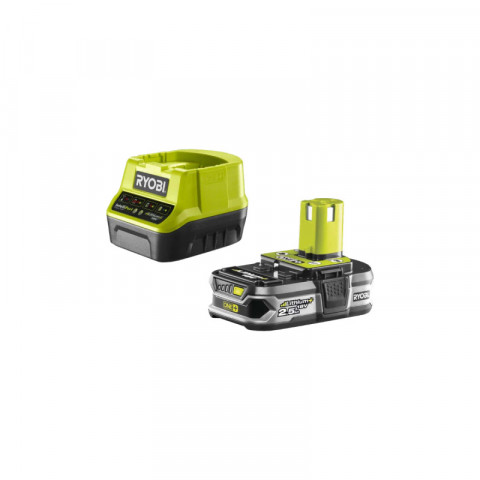 Pack ryobi gonfleur compresseur 18v r18mi-0 - 1 batterie 2.5ah - 1 chargeur rapide rc18120-125