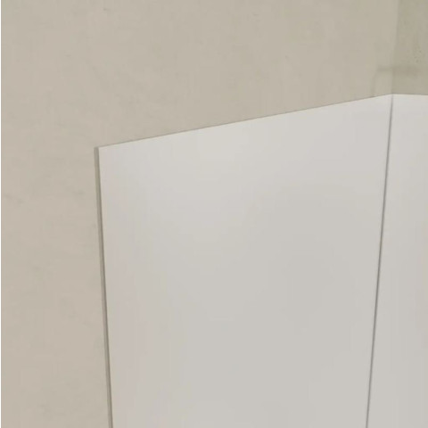 Pack 2 Panneaux muraux en aluminium blanc 80x210 cm avec profilés chrome - WALL’IT Aurlane - PACP314