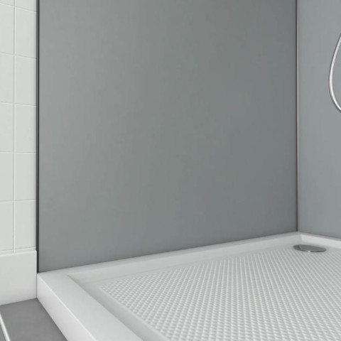 Pack 2 Panneaux muraux Silver 90x210cm + Profilés noir - WALL’IT Aurlane - PACP257