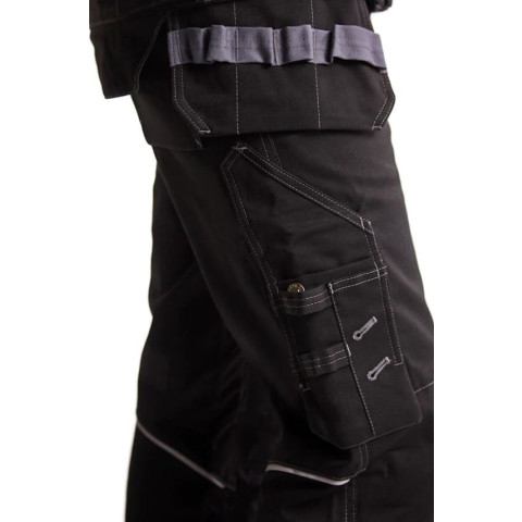 Pantalon de travail artisan blaklader retardant flamme noir/gris 14611516 - Taille au choix