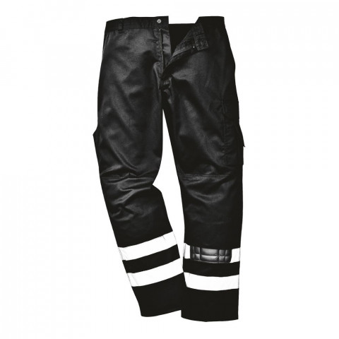 Pantalon à genouilères portwest iona bandes réfléchissantes - Coloris et taille au choix