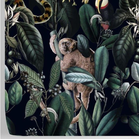 Papier peint Jungle tropicale sombre et sauvage - DARK JAGUAR++