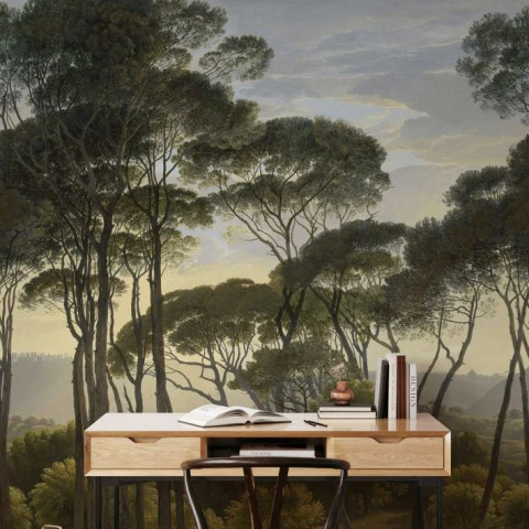 Papier peint paysage d'arbres vintage victorien - PALTROW