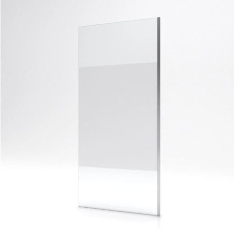 Paroi de douche à l’italienne 90x200 cm verre transparent 8mm avec bande dépoli Aurlane - FAC236