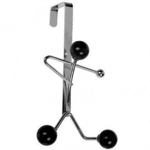 Patère de porte 3 boules rotatives