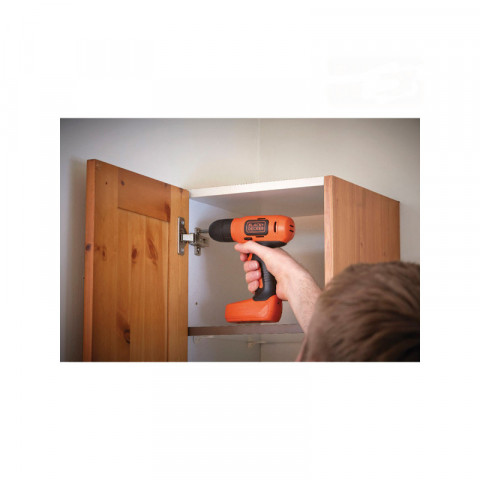 Perceuse visseuse compacte sans fil black et decker - batterie 7,2v li-ion - 84409