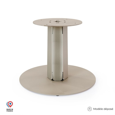 Pied central DECO-GEM pour table basse en acier à visser Zircon, H.39 cm