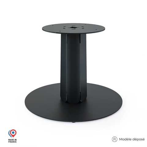 Pied central DECO-GEM pour table basse en acier à visser Zircon, H.39 cm