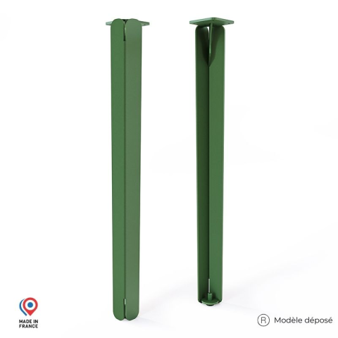 Lot de 2 pieds DECO-GEM pour table basse en acier Jaspe, H.71 cm