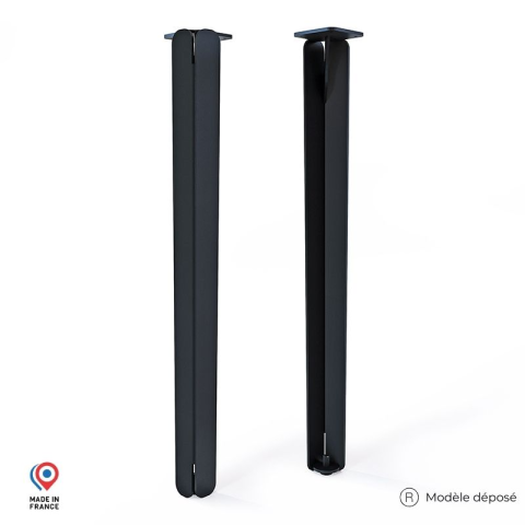 Lot de 2 pieds DECO-GEM pour table basse en acier Jaspe, H.86 cm