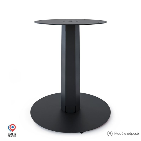 Pied central DECO-GEM pour table basse en acier à visser Zircon, H.86 cm