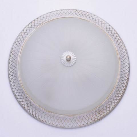 Plafonnier blanc classic 3 ampoules 14 cm