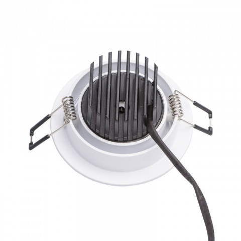 Plafonnier blanc techno 1 ampoule 6 cm