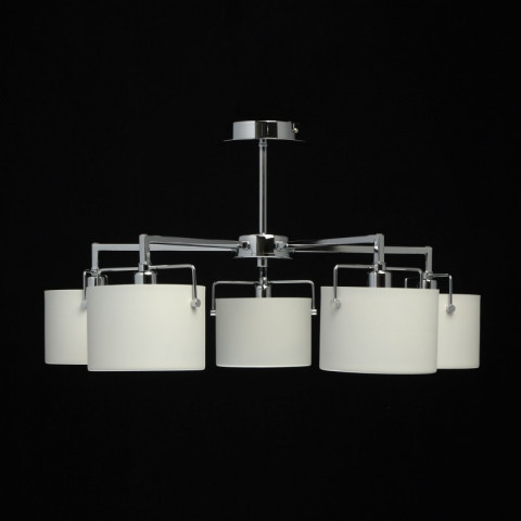 Plafonnier chromé megapolis 5 ampoules 32 cm