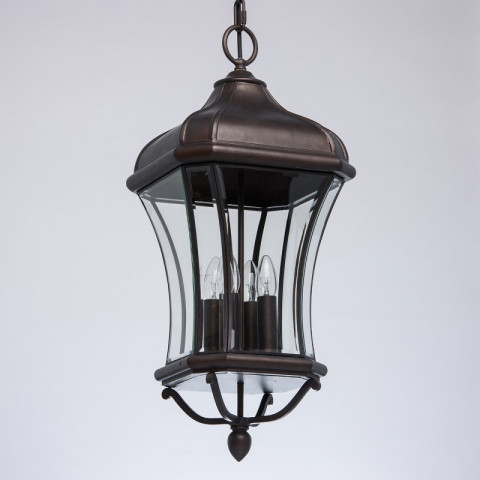 Plafonnier d'extérieur marron street 4 ampoules 160 cm