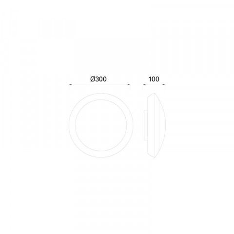 Plafonnier de jardin ford h100 2 ampoules