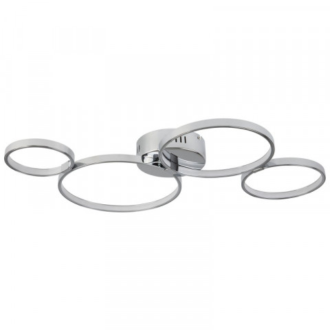 Plafonnier solexa, chrome, 4 ampoules
