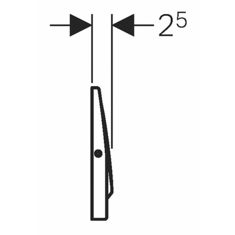 Plaque de déclenchement - geberit : 115.751.00.1