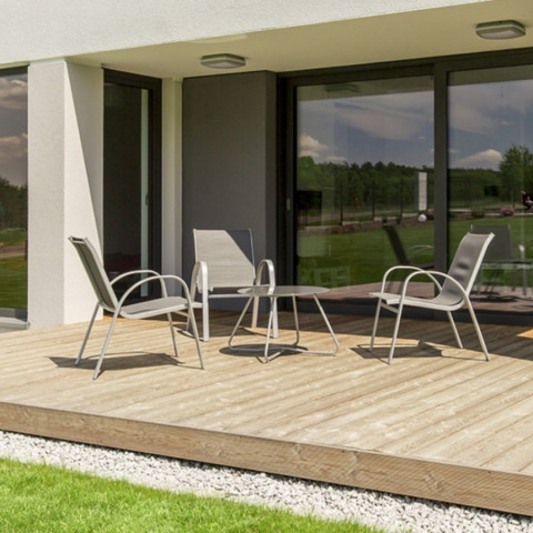 Plot terrasse bois ou composite - 25/40 mm - YEED - Carton de 48 plots