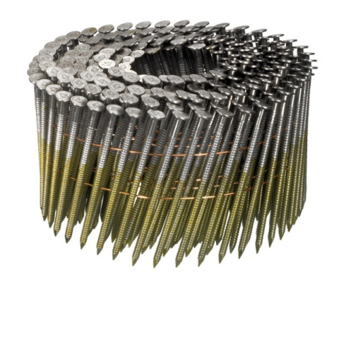 Pointes 16° 2.5x55 mm - Annelées en rouleaux plats fil métal - Carton de 9000 clous - ARCA - SPR2555A