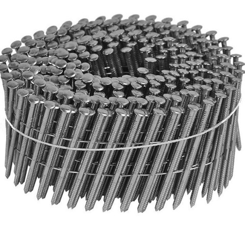 Pointes rouleaux plat - 16° - 2.5x50 mm - Annelées Inox - Boite de 7200 - ARCA - SPR2550AITB