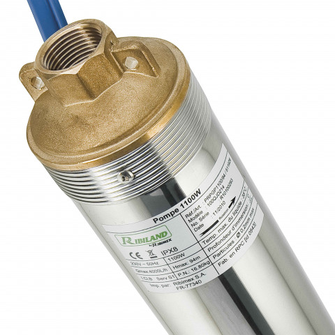 provence outillage pompe pour puits 1100w ribimex grande profondeur distriartisan