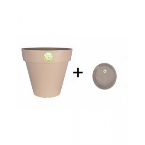 Pot et soucoupe soleilla diametre 70cm h66cm - riviera - Coloris au choix