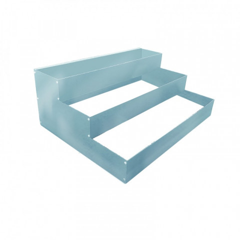 devismes carre potager escalier galvanise 100 x 75 x 37 5 cm distriartisan