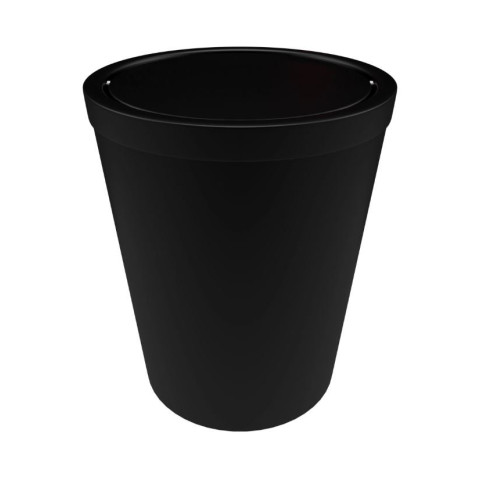 Poubelle à couvercle oscillant capacité 5l - WHEELTOP Noir mat Aurlane - BIN003