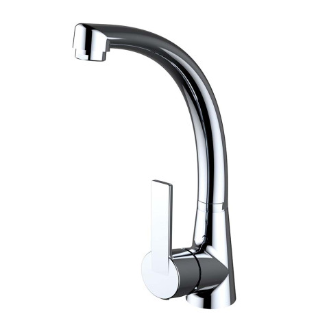 Mitigeur pour évier NF Smart EcoNature Cold Open C3 avec bec en forme de tube - 280 mm - Chromé - STANDARD HIDRAULICA - 99265C