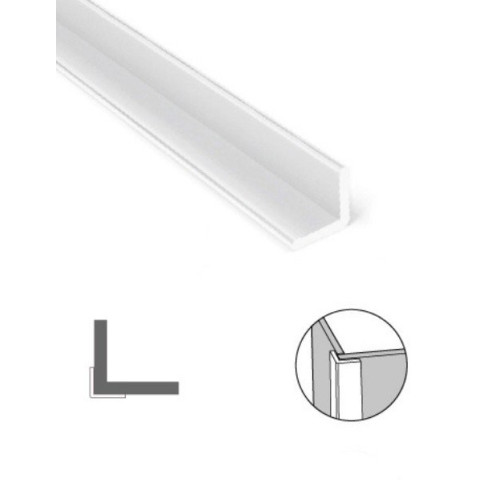Profile alu angle sortant en l - coloris & dimensions aux choix