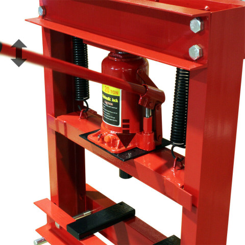 Presse hydraulique presse atelier presse à cadre 20 tonnes presse à crémaillère rouge 