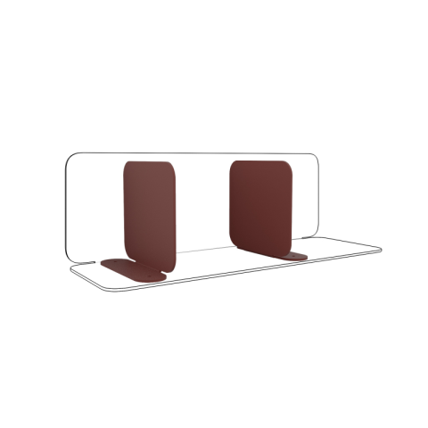 Lot de 2 serre-livres DECO-GEM, Coraline, base aimantée. L.14.2 x H.13.85 x P.4.44 cm
