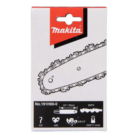 Chaîne tronçonneuse 90 PX 25CM 40 MAILLONS MAKITA - 191H00-0