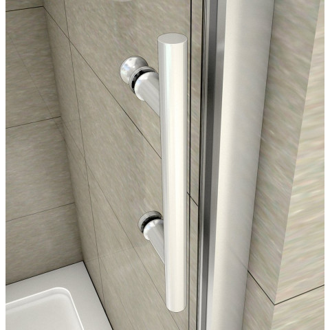Cabine de douche en U avec porte de douche coulissante + 2 parois latérales - Dimensions au choix