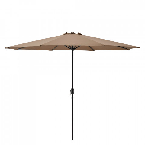Parasol de jardin solide résistant au rayonnement uv imperméable polyester acier 300 cm - Couleur au choix
