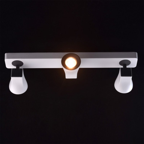 Spot blanc techno 3 ampoules 21 cm