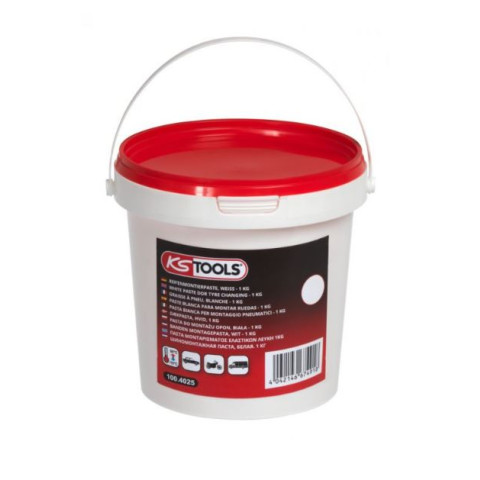 Seau de graisse à pneus blanche KS TOOLS 1 kg - 100.4025