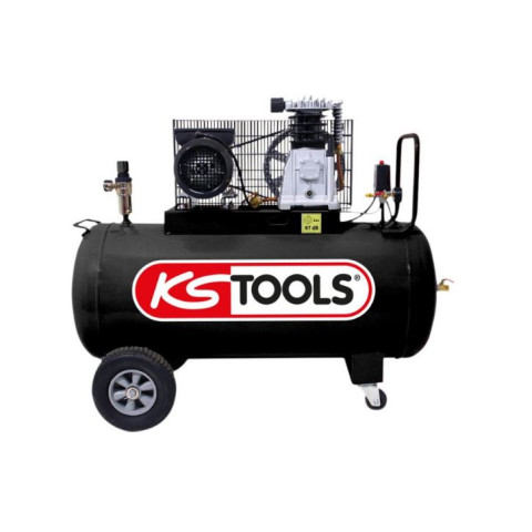 Compresseur sur cuve 200 L KS TOOLS 10 bar - 3 CV - 220 V Mono - 165.0805