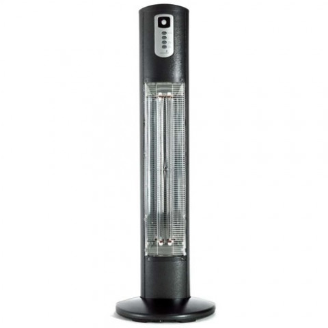 Sunred chauffage tour helios 2950 w fibre de carbone noir hel12