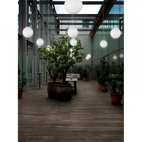 Suspension 40 cm cisne, aluminium et ppma, blanc