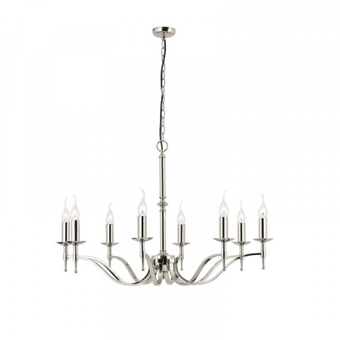 Suspension 8 ampoules stanford, laiton antique