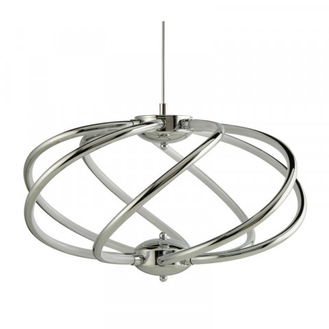 Suspension bardot, chrome et acrylique, 42w