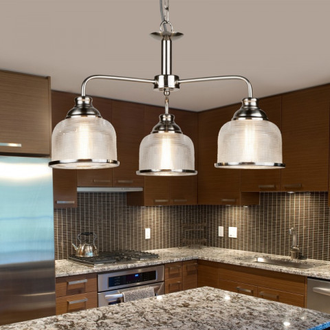 Suspension bistrot ii, 3 ampoules - Coloris au choix