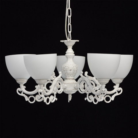 Suspension blanche classic 5 ampoules 71 cm