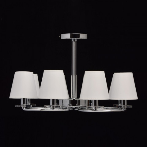 Suspension chromée elegance 8 ampoules 39 cm
