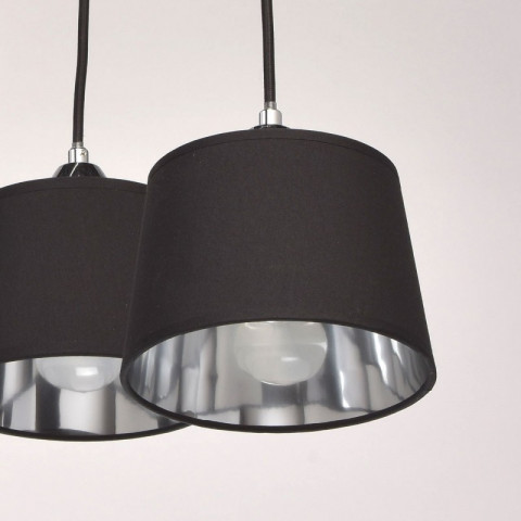 Suspension chromée megapolis 8 ampoules 50 cm