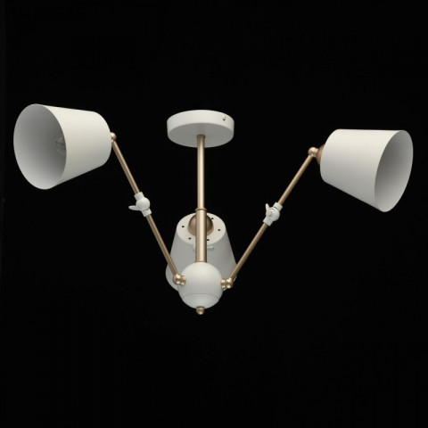 Suspension dorée megapolis 3 ampoules 40 cm